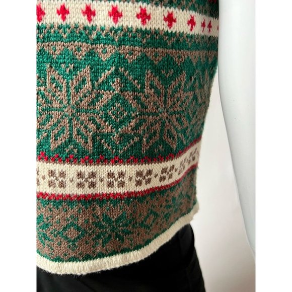 Copper Key Womens Cardigan Sweater Vest Green Ramie Cotton Sleeveless L New - Picture 10 of 12